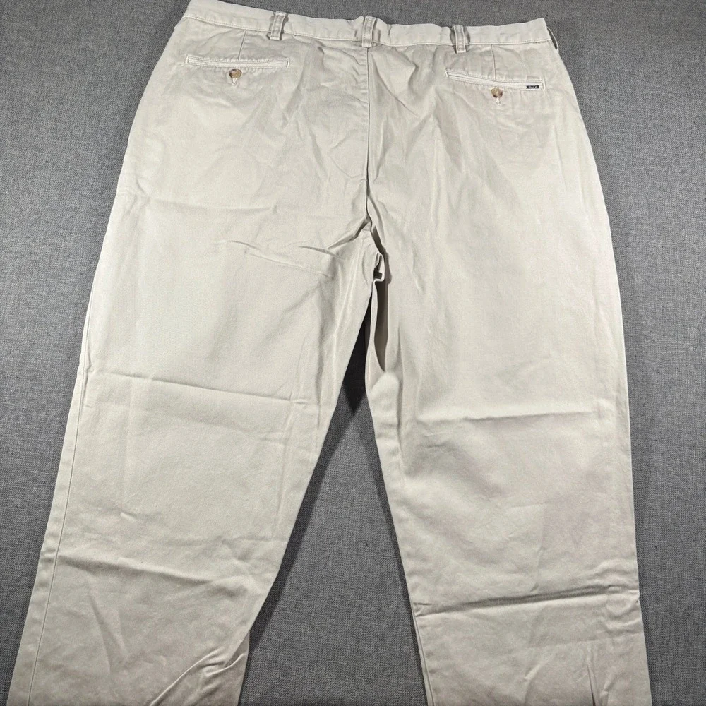 Vintage Polo Ralph Lauren Chino Pants Mens 40x29 Tan Khaki Classic Fit Pleated